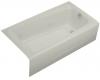 Kohler Mendota K-514-H2-95 Ice Grey Whirlpool Bath Tub with Right-Hand Drain