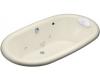 Kohler Vintage K-702-N1-47 Almond Whirlpool Bath Tub with Neckjets