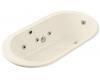 Kohler Iron Works K-712-H2-47 Almond Whirlpool Bath Tub