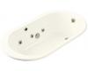 Kohler Iron Works K-712-H2-96 Biscuit Whirlpool Bath Tub