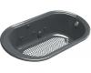 Kohler Iron Works K-712-H2-FT Basalt Whirlpool Bath Tub