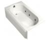 Kohler Memoirs K-723-H2-0 White 5' Whirlpool Bath Tub with Left-Hand Drain