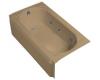 Kohler Memoirs K-723-H2-33 Mexican Sand 5' Whirlpool Bath Tub with Left-Hand Drain