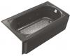 Kohler Memoirs K-723-H2-58 Thunder Grey 5' Whirlpool Bath Tub with Left-Hand Drain