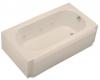 Kohler Memoirs K-724-H2-55 Innocent Blush 5' Whirlpool Bath Tub with Right-Hand Drain