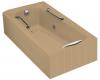 Kohler Guardian K-783-H2-33 Mexican Sand Whirlpool Bath Tub with Left-Hand Drain