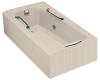 Kohler Guardian K-783-H2-55 Innocent Blush Whirlpool Bath Tub with Left-Hand Drain