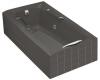 Kohler Guardian K-783-H2-58 Thunder Grey Whirlpool Bath Tub with Left-Hand Drain