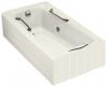 Kohler Guardian K-783-H2-96 Biscuit Whirlpool Bath Tub with Left-Hand Drain