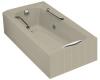 Kohler Guardian K-783-H2-G9 Sandbar Whirlpool Bath Tub with Left-Hand Drain