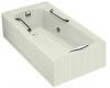 Kohler Guardian K-783-H2-NG Tea Green Whirlpool Bath Tub with Left-Hand Drain