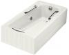 Kohler Guardian K-784-H2-0 White Whirlpool Bath Tub with Right-Hand Drain