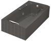 Kohler Guardian K-784-H2-58 Thunder Grey Whirlpool Bath Tub with Right-Hand Drain