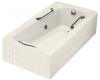 Kohler Guardian K-784-H2-96 Biscuit Whirlpool Bath Tub with Right-Hand Drain