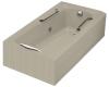 Kohler Guardian K-784-H2-G9 Sandbar Whirlpool Bath Tub with Right-Hand Drain