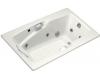 Kohler Steeping K-792-HJ-0 White Whirlpool Bath Tub with Grip Rail Drillings and Custom Pump Location