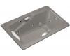 Kohler Steeping K-792-HJ-K4 Cashmere Whirlpool Bath Tub with Grip Rail Drillings and Custom Pump Location