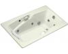 Kohler Steeping K-792-HJ-NG Tea Green Whirlpool Bath Tub with Grip Rail Drillings and Custom Pump Location
