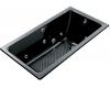 Kohler Kathryn K-809-RH-7 Black Black 5.5' Whirlpool Bath Tub with Right-Hand Drain