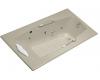 Kohler Caribbean K-812-N1-G9 Sandbar Whirlpool Bath Tub with Neckjets