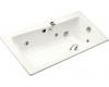 Kohler Maestro K-842-H2-0 White Whirlpool Bath Tub with Grip Rail Drillings
