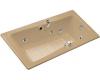 Kohler Maestro K-842-H2-33 Mexican Sand Whirlpool Bath Tub with Grip Rail Drillings