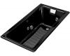 Kohler Tea-for-Two K-852-H2-7 Black Black 5' Whirlpool Bath Tub