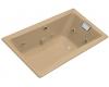 Kohler Tea-for-Two K-852-HE-33 Mexican Sand 5' Whirlpool Bath Tub with Custom Pump Location