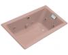 Kohler Tea-for-Two K-852-HE-45 Wild Rose 5' Whirlpool Bath Tub with Custom Pump Location