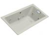 Kohler Tea-for-Two K-852-HE-95 Ice Grey 5' Whirlpool Bath Tub with Custom Pump Location