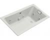 Kohler Tea-for-Two K-852-HE-FF Sea Salt 5' Whirlpool Bath Tub with Custom Pump Location