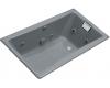 Kohler Tea-for-Two K-852-HE-FT Basalt 5' Whirlpool Bath Tub with Custom Pump Location