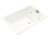 Kohler Tea-for-Two K-856-AH-0 White 5.5' Whirlpool Bath Tub with Spa Experience