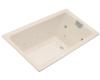 Kohler Tea-for-Two K-856-AH-55 Innocent Blush 5.5' Whirlpool Bath Tub with Spa Experience