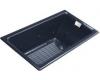 Kohler Tea-for-Two K-856-HE-52 Navy 5.5' Whirlpool Bath Tub with Custom Pump Location