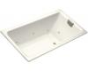 Kohler Tea-for-Two K-856-HE-96 Biscuit 5.5' Whirlpool Bath Tub with Custom Pump Location