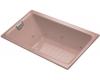 Kohler Tea-for-Two K-856-LH-45 Wild Rose 5.5' Drop-In Whirlpool Bath Tub with Left-Hand Drain
