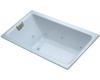 Kohler Tea-for-Two K-856-LH-6 Skylight 5.5' Drop-In Whirlpool Bath Tub with Left-Hand Drain