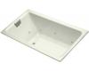 Kohler Tea-for-Two K-856-LH-NG Tea Green 5.5' Drop-In Whirlpool Bath Tub with Left-Hand Drain