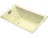 Kohler Tea-for-Two K-856-LH-Y2 Sunlight 5.5' Drop-In Whirlpool Bath Tub with Left-Hand Drain