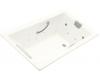 Kohler Tea-for-Two K-856-V-0 White 5.5' Whirlpool Bath Tub with Spa/Massage Experience