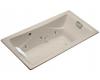 Kohler Tea-for-Two K-865-H2-FD Cane Sugar 6' Drop-In Whirlpool Bath Tub