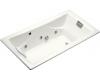 Kohler Tea-for-Two K-865-HM-0 White 6' Whirlpool Bath Tub with Custom Pump Location