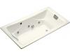 Kohler Tea-for-Two K-865-HM-96 Biscuit 6' Whirlpool Bath Tub with Custom Pump Location