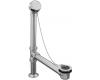 Kohler Antique K-106-G Brushed Chrome Bath Drain, Chain and Rubber Stopper