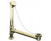 Kohler Antique K-106-PB Vibrant Polished Brass Bath Drain, Chain and Rubber Stopper