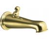 Kohler Antique K-330-PB Vibrant Polished Brass Wall-Mount Diverter Bath Spout