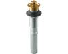 Kohler K-7127-BV Vibrant Brushed Bronze Lavatory Drain with Non-Removable Metal Stopper and without Overflow