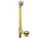 Kohler Vintage K-7158-G Brushed Chrome Pop-Up Bath Drain for Through-The-Floor and Drop-In Installations