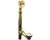 Kohler Clearflo K-7161-AF-PB Vibrant Polished Brass 1-1/2" Adjustable Pop-Up Drain with Above- or Through-The-Floor Installations